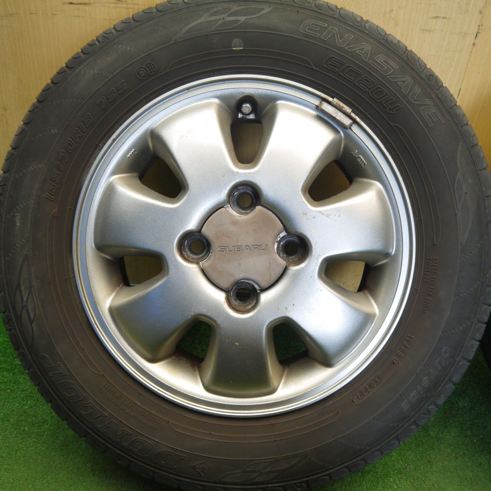 4本価格！22年☆スバル サンバー ディアス ワゴン 純正 165/70R13
