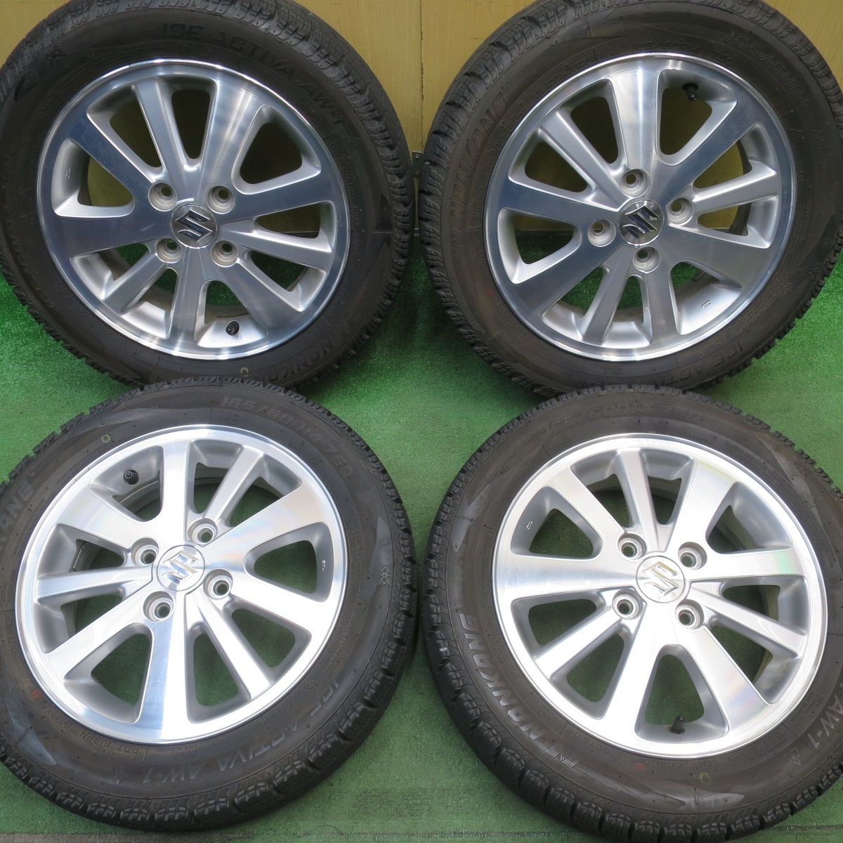 バリ溝！23年！8.5分☆スズキ エブリイ ワゴン 純正 165/60R14 