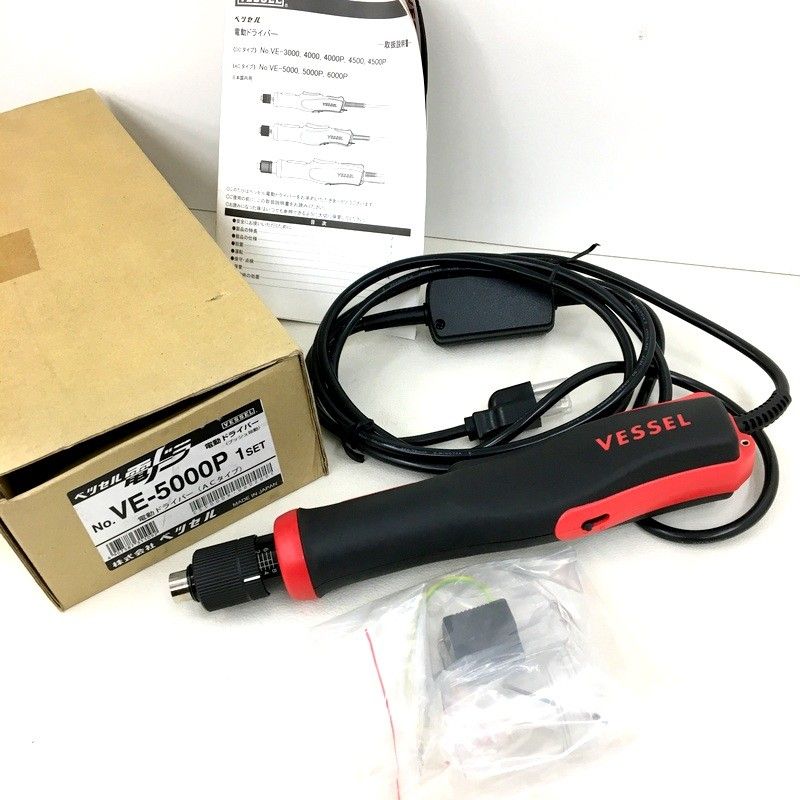 VESSEL ベッセル 電動ドライバー VE-5000P ACタイプ プッシュ始動 電ドラ VEシリーズ 100V 未使用 ★DT462-