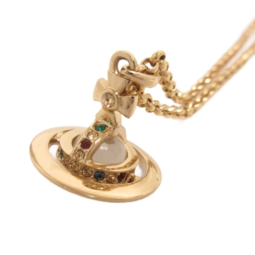 ヴィヴィアンウエストウッド Vivienne Westwood NEW PETITE ORB オーブ ネックレス ペンダント アクセサリー ゴールドカラー