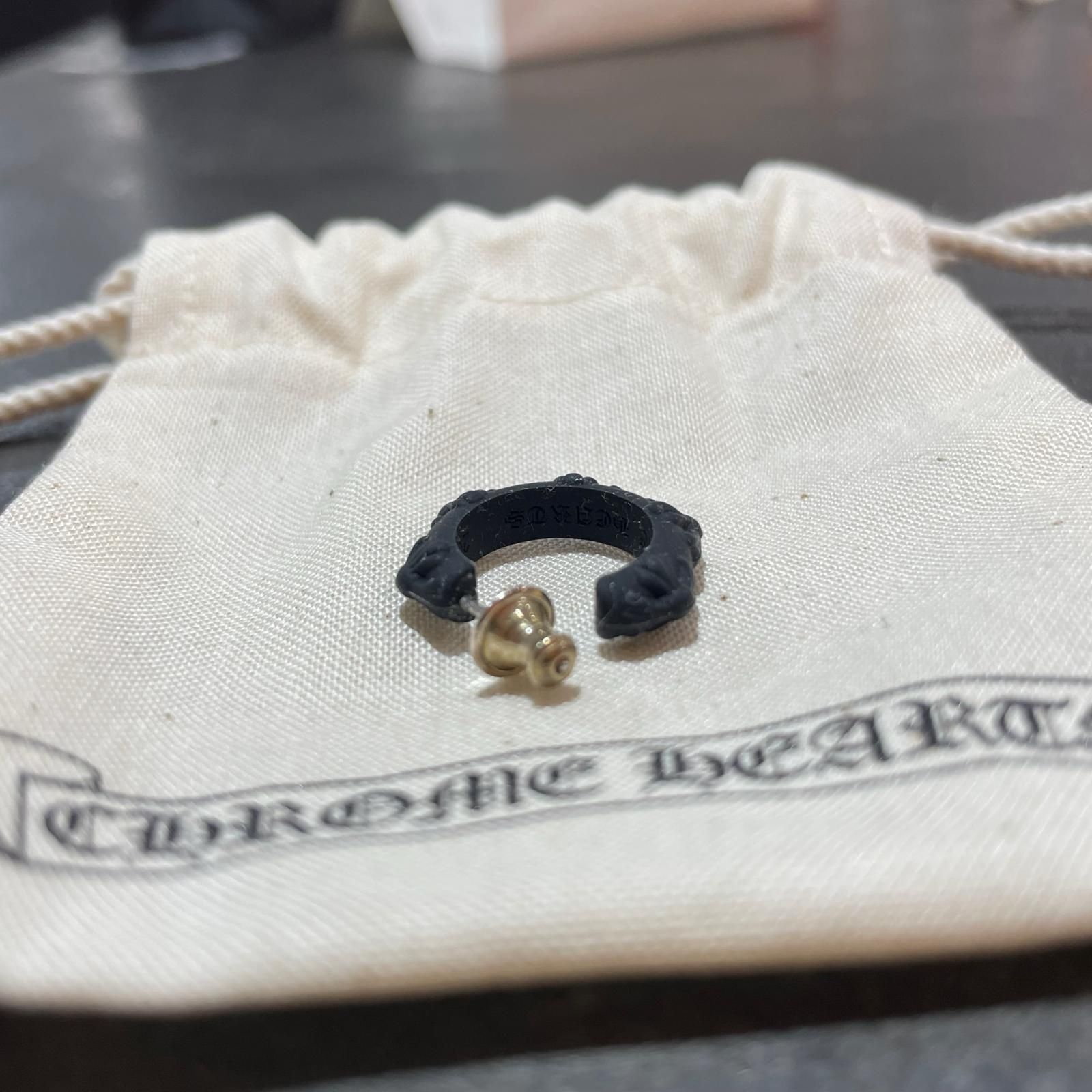 CHROME HEARTS ラバー CHクロス フープピアス ピアス クロムハーツ