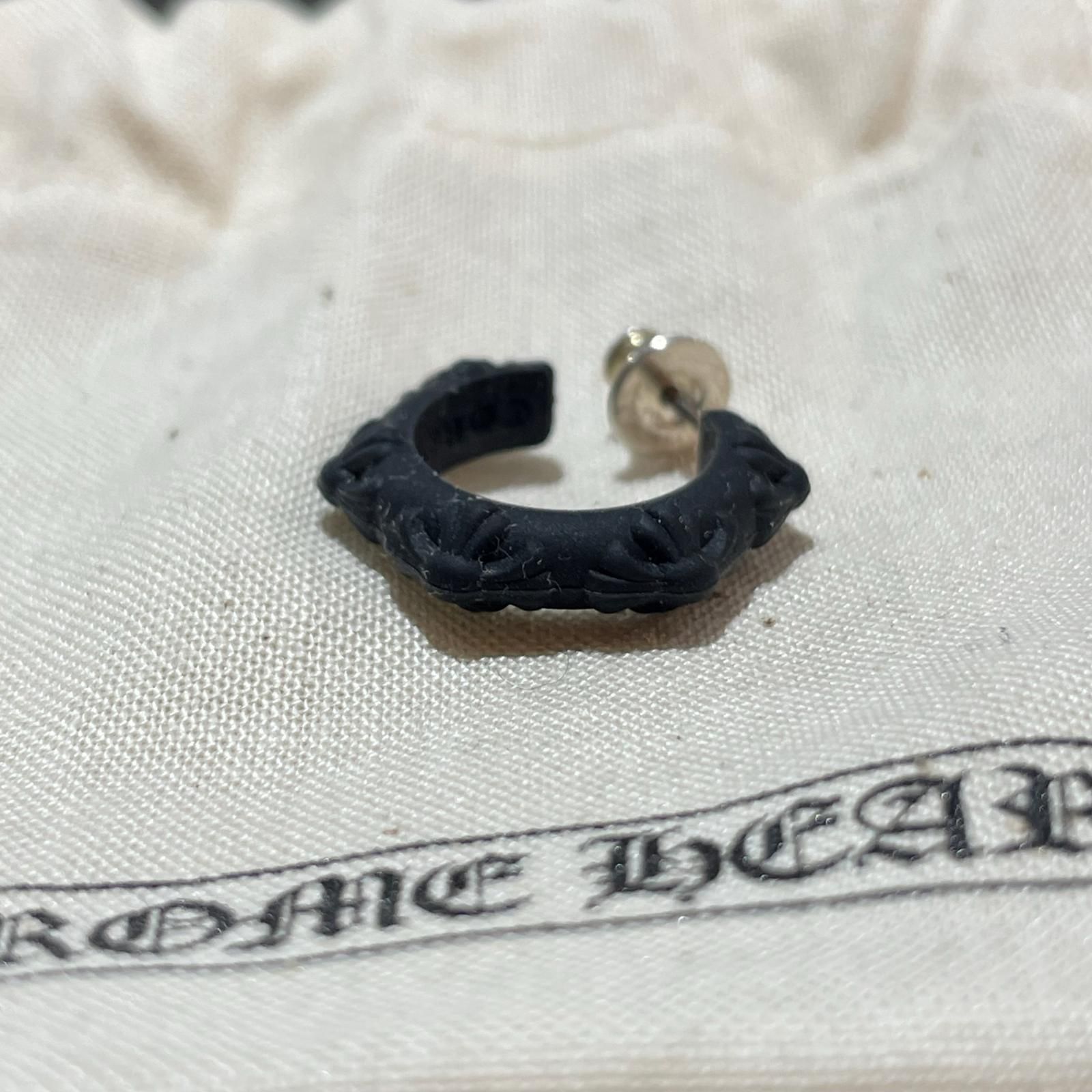 CHROME HEARTS ラバー CHクロス フープピアス ピアス クロムハーツ