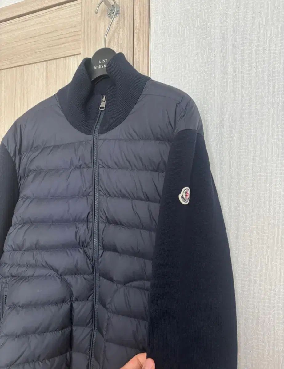 M/ほぼ新品 MONCLER モンクレール きム·ヒョヌ ニットダウン ネイビー Mサイズ ほぼ新品