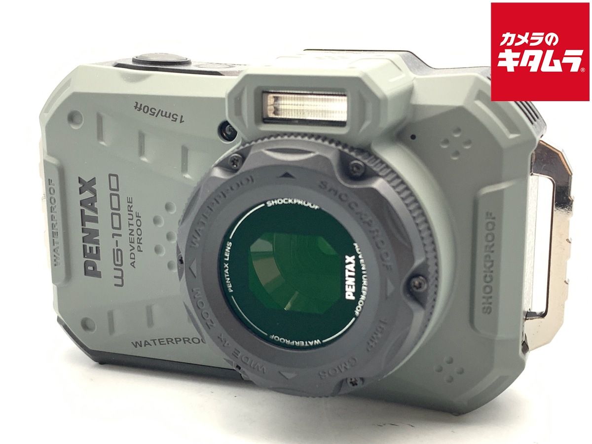 【中古】 【美品】 ペンタックス WG-1000 オリーブ