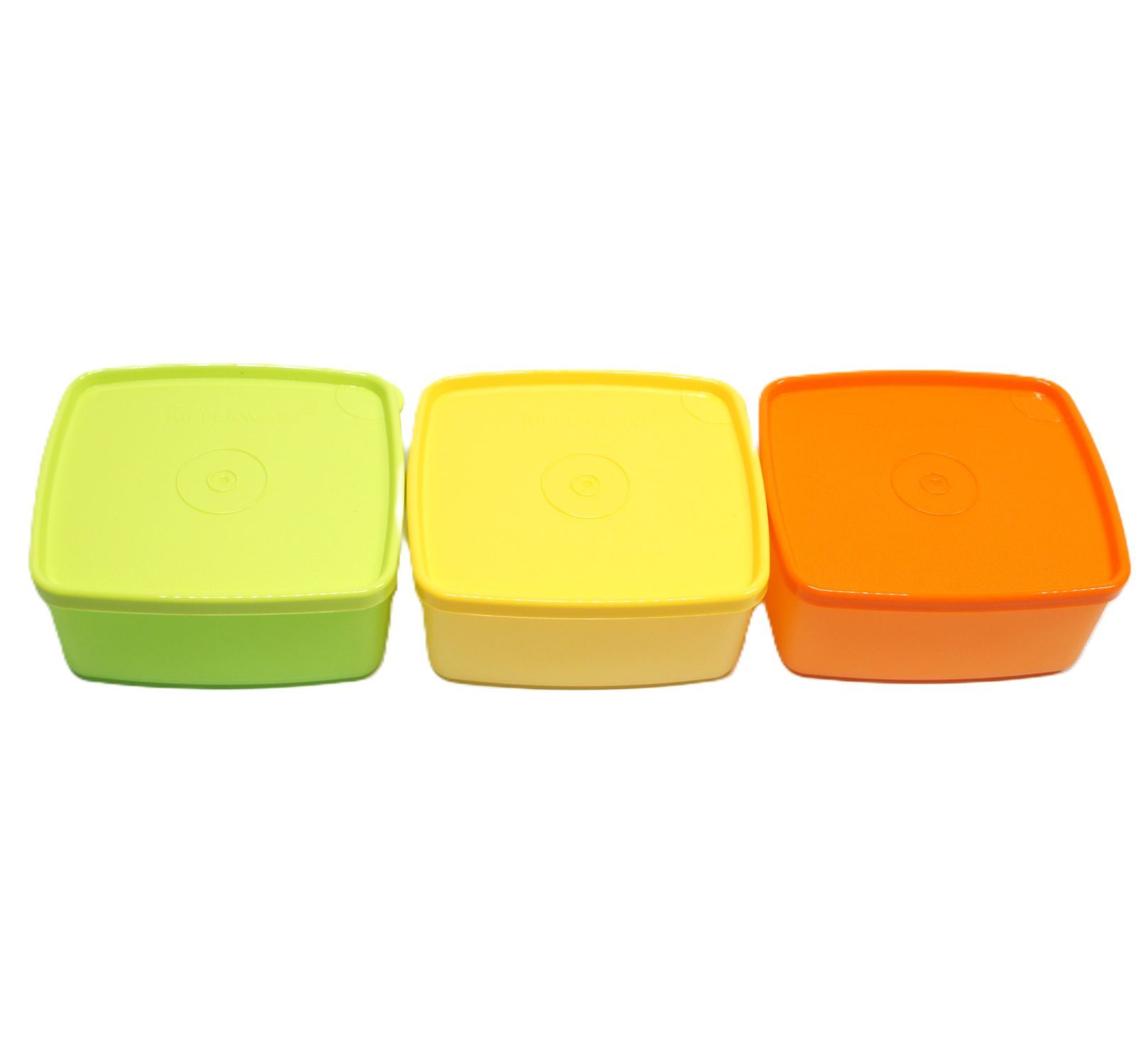 TM_344】【箱無し】Tupperware タッパーウェア 角型ケース(小) 3個