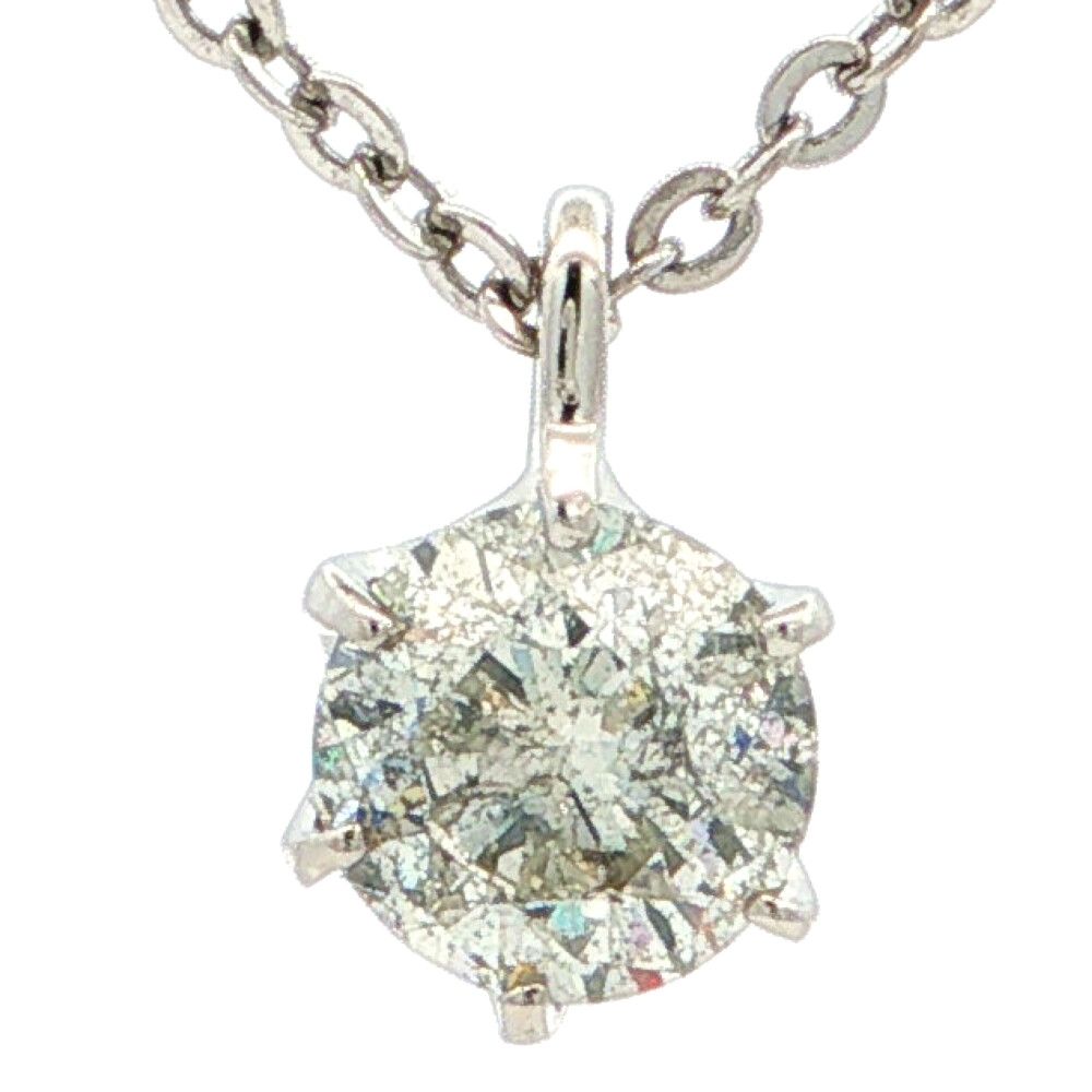 1.021ct シンプルライン ダイヤモンドペンダントトップ Pt900-0.8g プラチナ【♀】【N】【レディース】★■615233【中古】