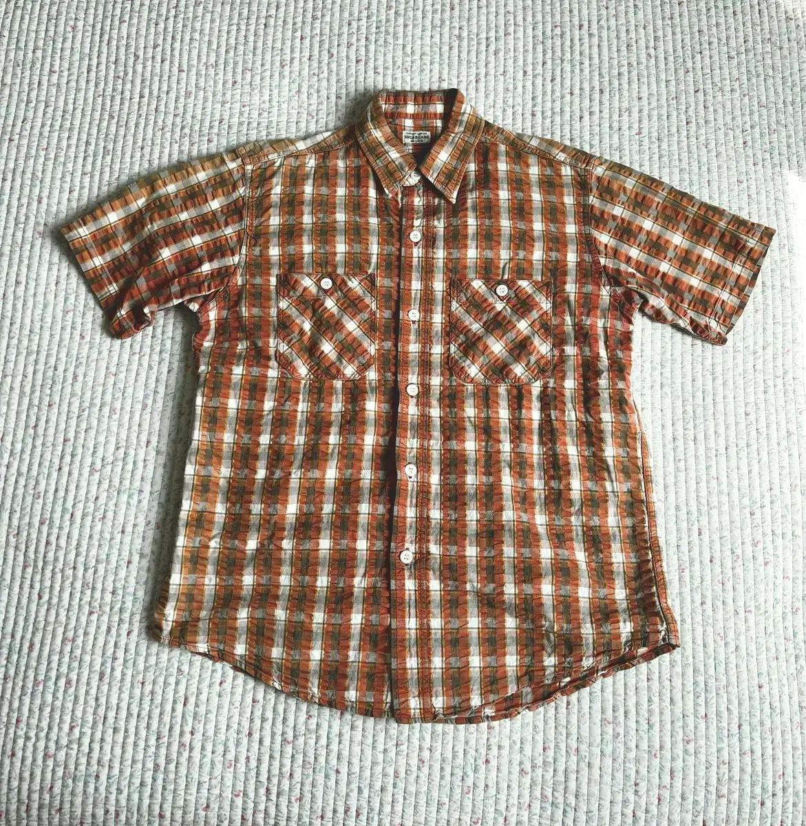 SUGAR CANE (シュガーケーン) 半袖 CHECK シャツ M