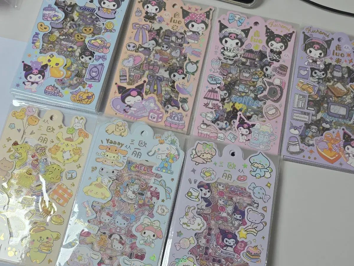 Sanrio サンリオ キャラクターズ キャラクター ダイアリーデコ ステッカー 7種（60個） セット 新品