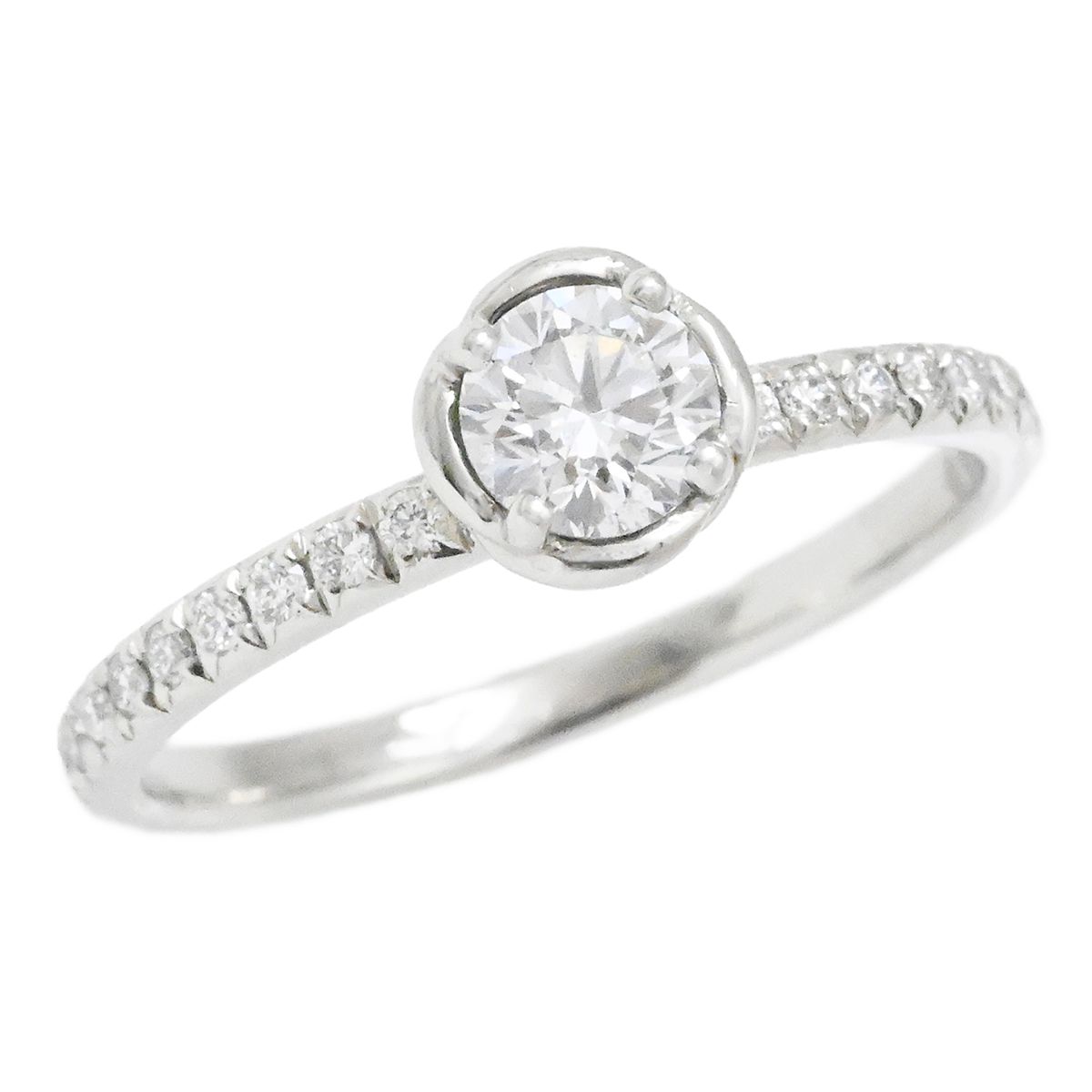 ピアジェ PIAGET PT950 ダイヤ0.33ct ピアジェローズダイヤ 一粒ダイヤモンド サイズ51 レディース