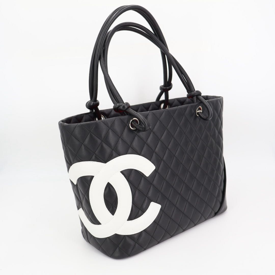 シャネル CHANEL カンボンライン ココマーク ラージトート ショルダー