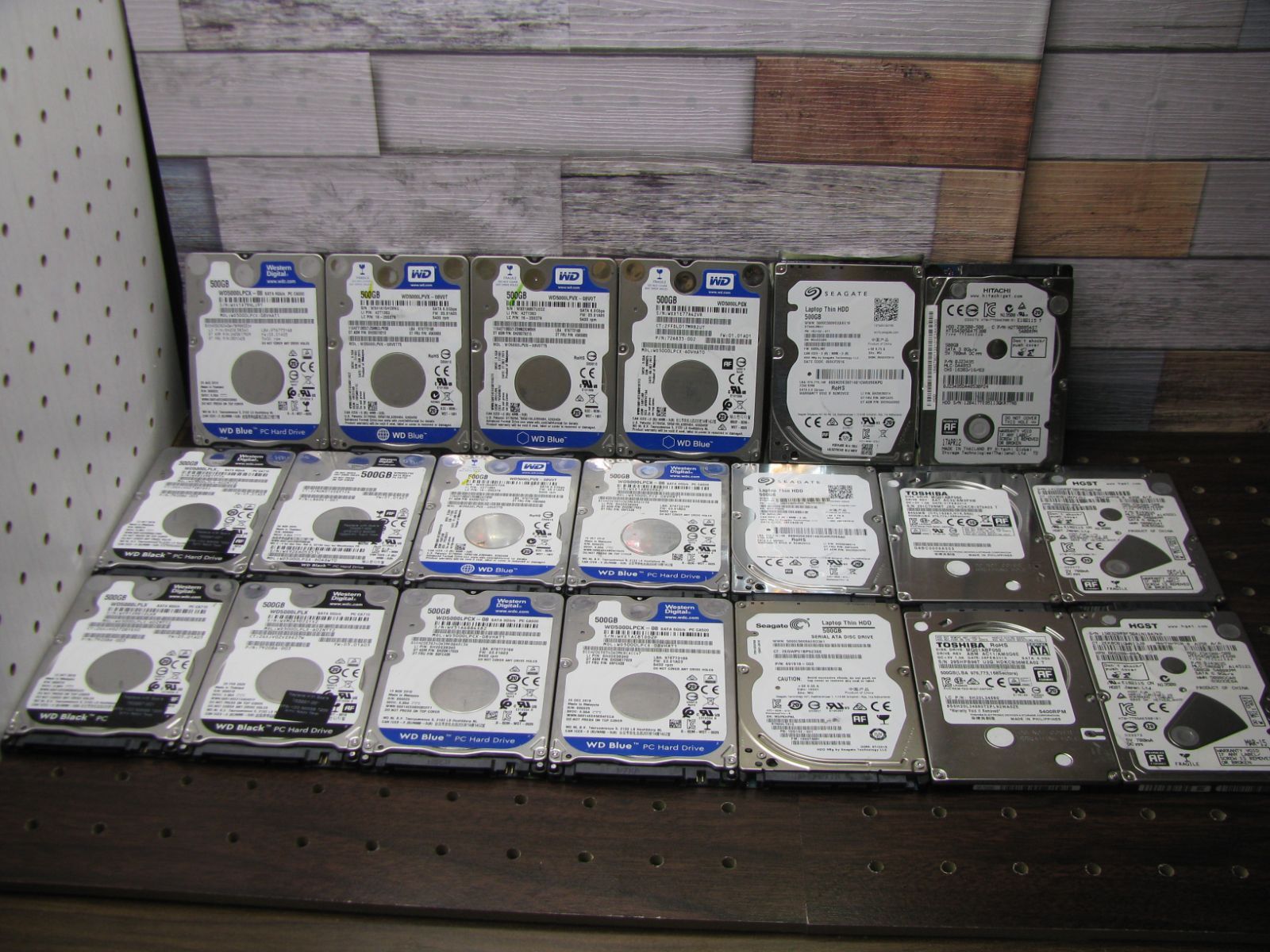 【R2403】HDD 500GB 2.5インチ Western Digital など 20個セット