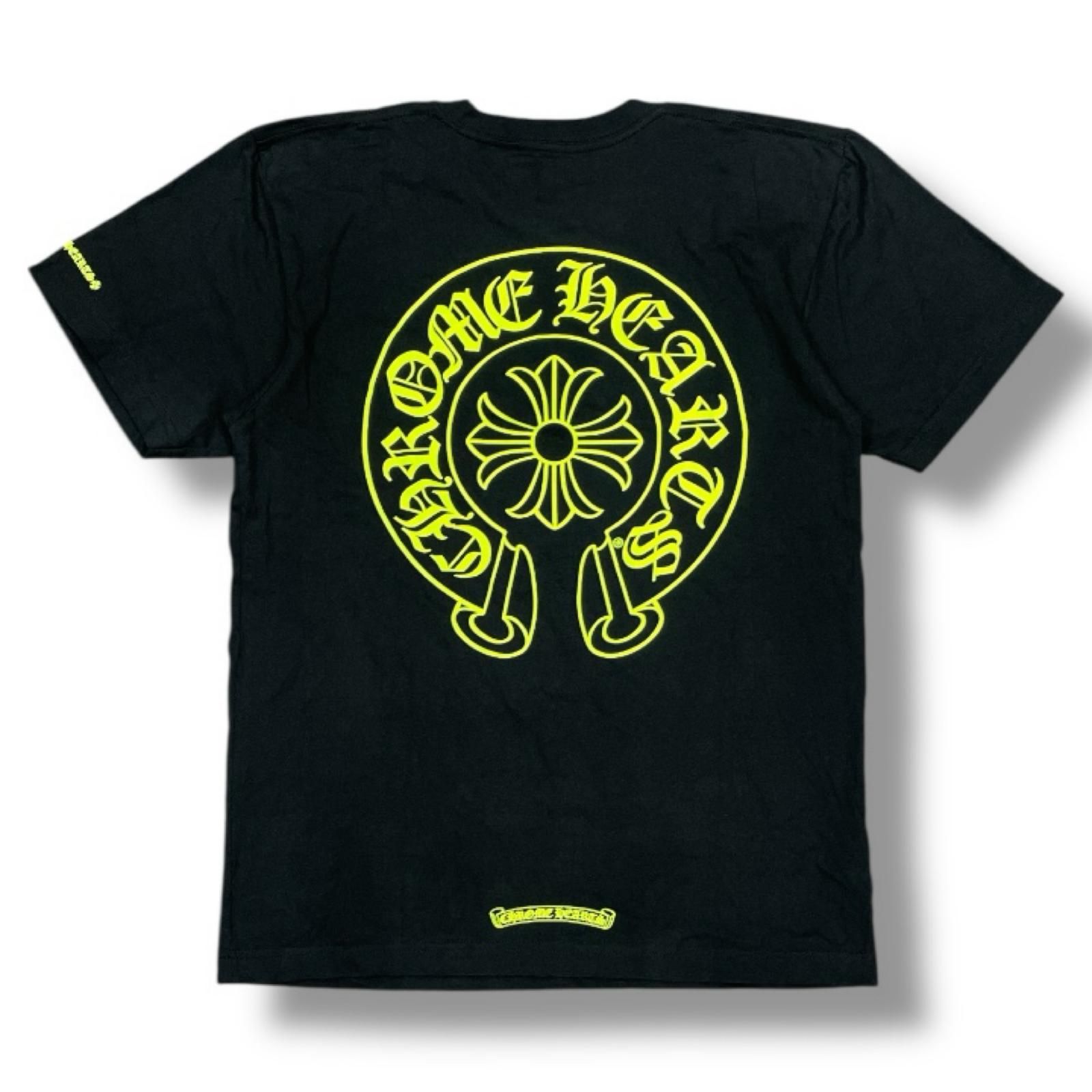 CHROME HEARTS Neon Yellow Horseshoe S/S T-Shirt ネオンイエロー
