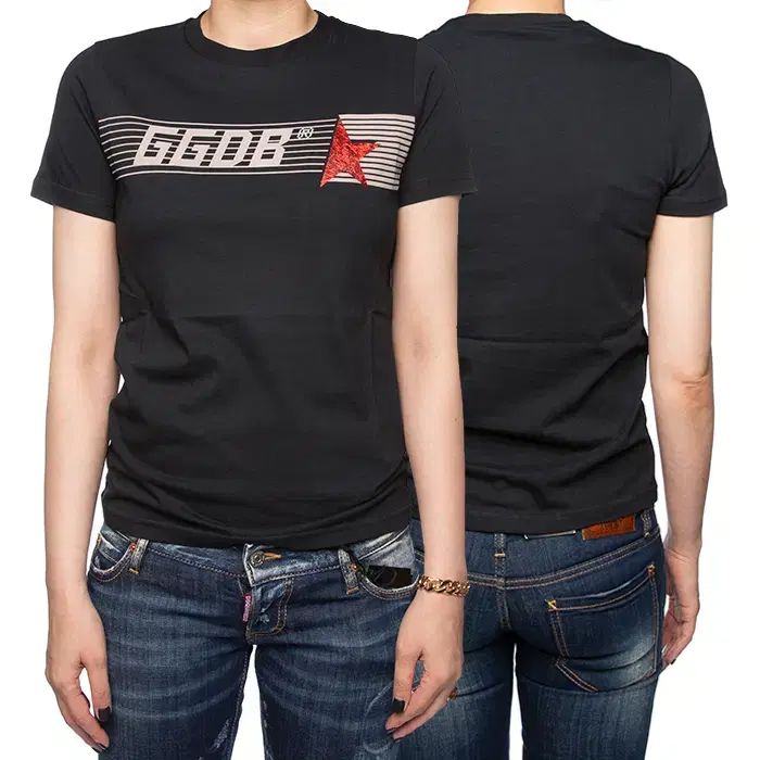 ゴールデングース グリッター ロゴ Tシャツ レディース G31WP026 A1