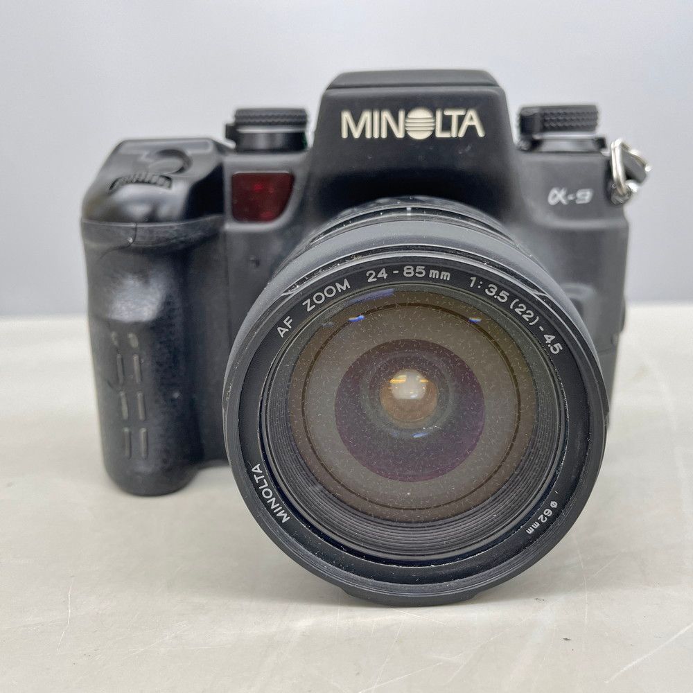 MINOLTA X-9 フィルム一眼レフカメラ　AF 24-85ズームレンズ付き ミノルタ MINOLTA フィルムカメラ α-9 レンズ付き AF Zoom 24-85mm F3