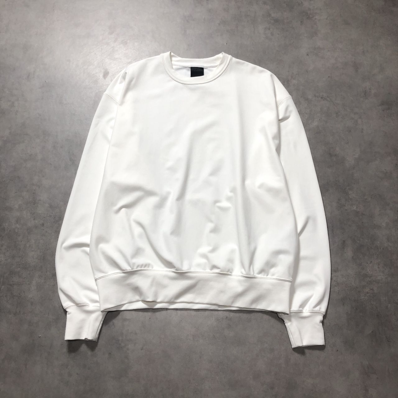 GQ5591◇DAIWA PIER39：ECHFLEX JERSEY CREW◇S◇ホワイト系 BE-55023W ダイワピア トレーナー スウェット