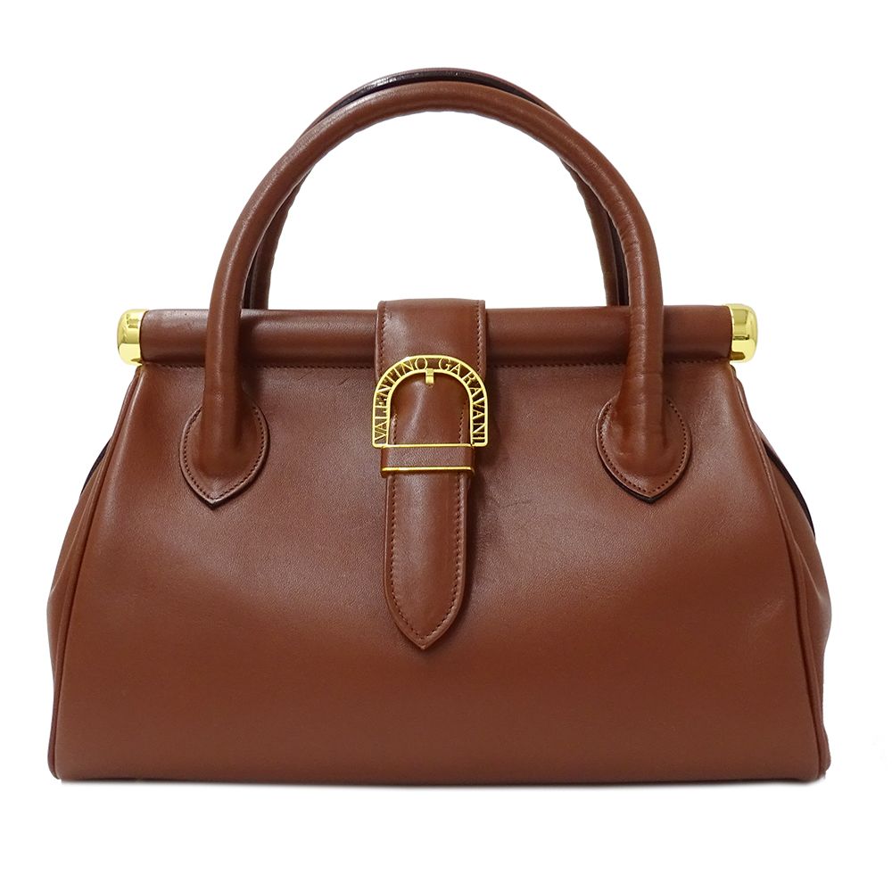 ヴァレンティノ・ガラヴァーニ Valentino Garavani バッグ レディース ブランド ハンドバッグ レザー ブラウン おしゃれ シンプル エレガント 【中古】