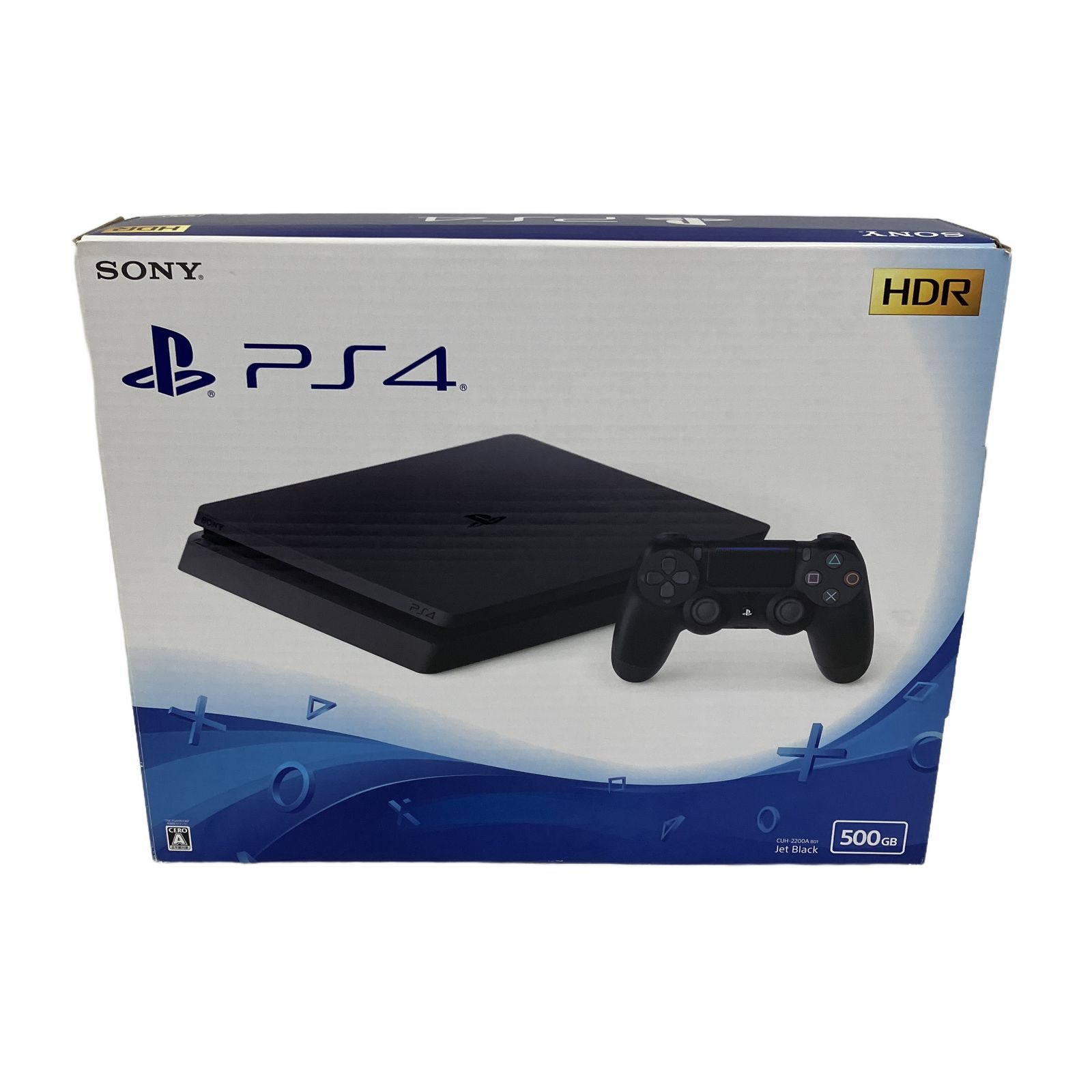 SONY PS4 CUH-2200A 500GB ジェット ブラック ゲーム機 コントローラー付 ソニー 中古 O11266572