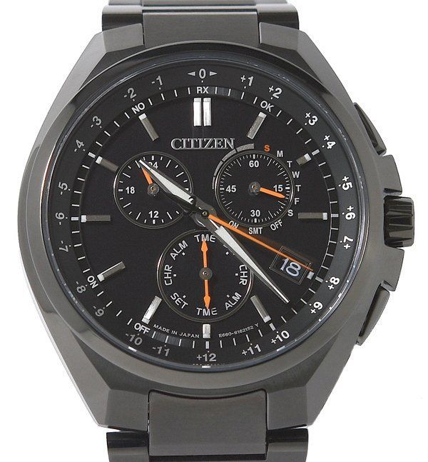 新品同様 CITIZEN シチズン ATTESA アテッサ ダイレクトフライト ブラックチタン CB5045-60E E660-S121957 エコ・ドライブ メンズ