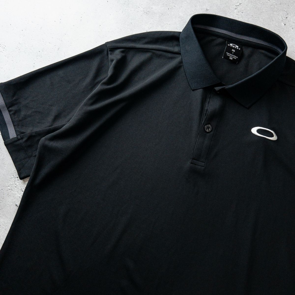 極美品 OAKLEY オークリー 吸汗速乾 半袖 ポロシャツ メンズ XXL 