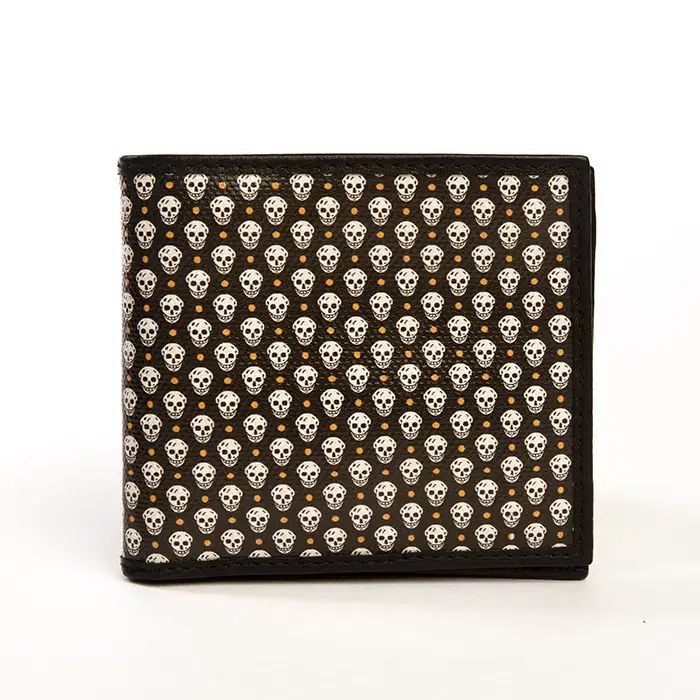 Alexander McQueen ユニセックス スカル パータン ツーウェイ 二つ折り財布