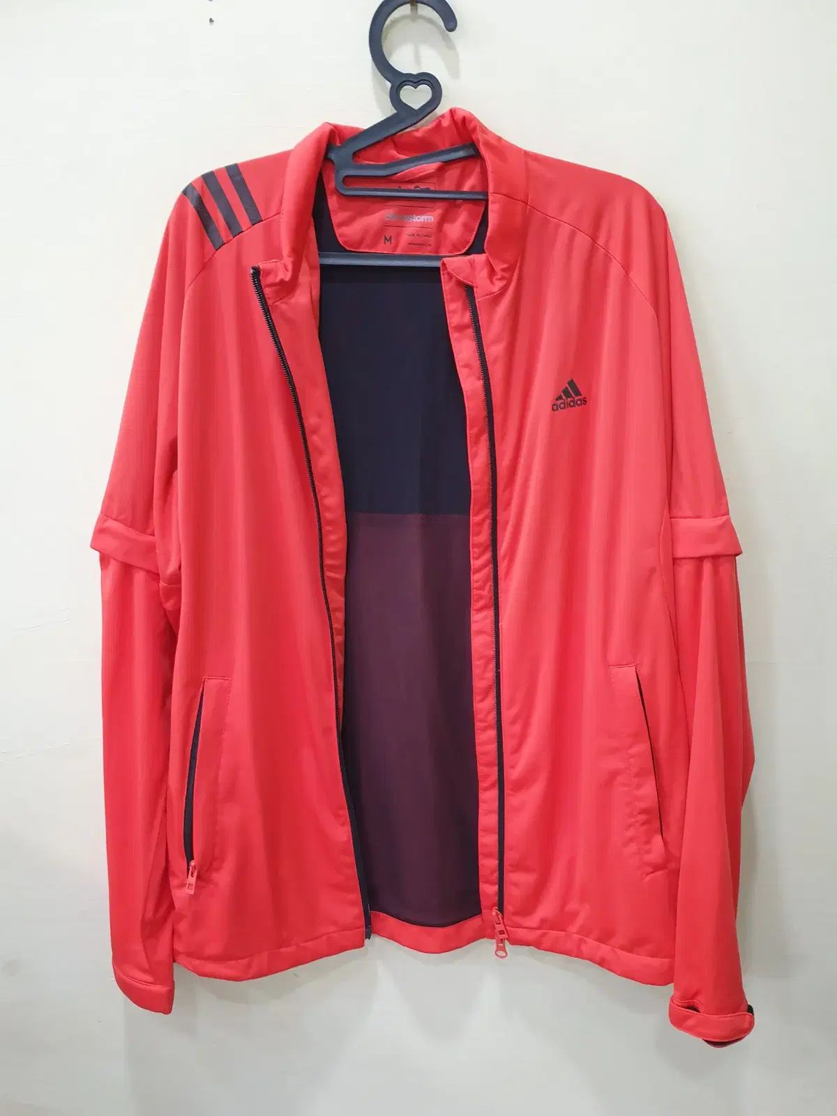 M adidas アディダス ゴルフ ウィンドブレーカー レッド