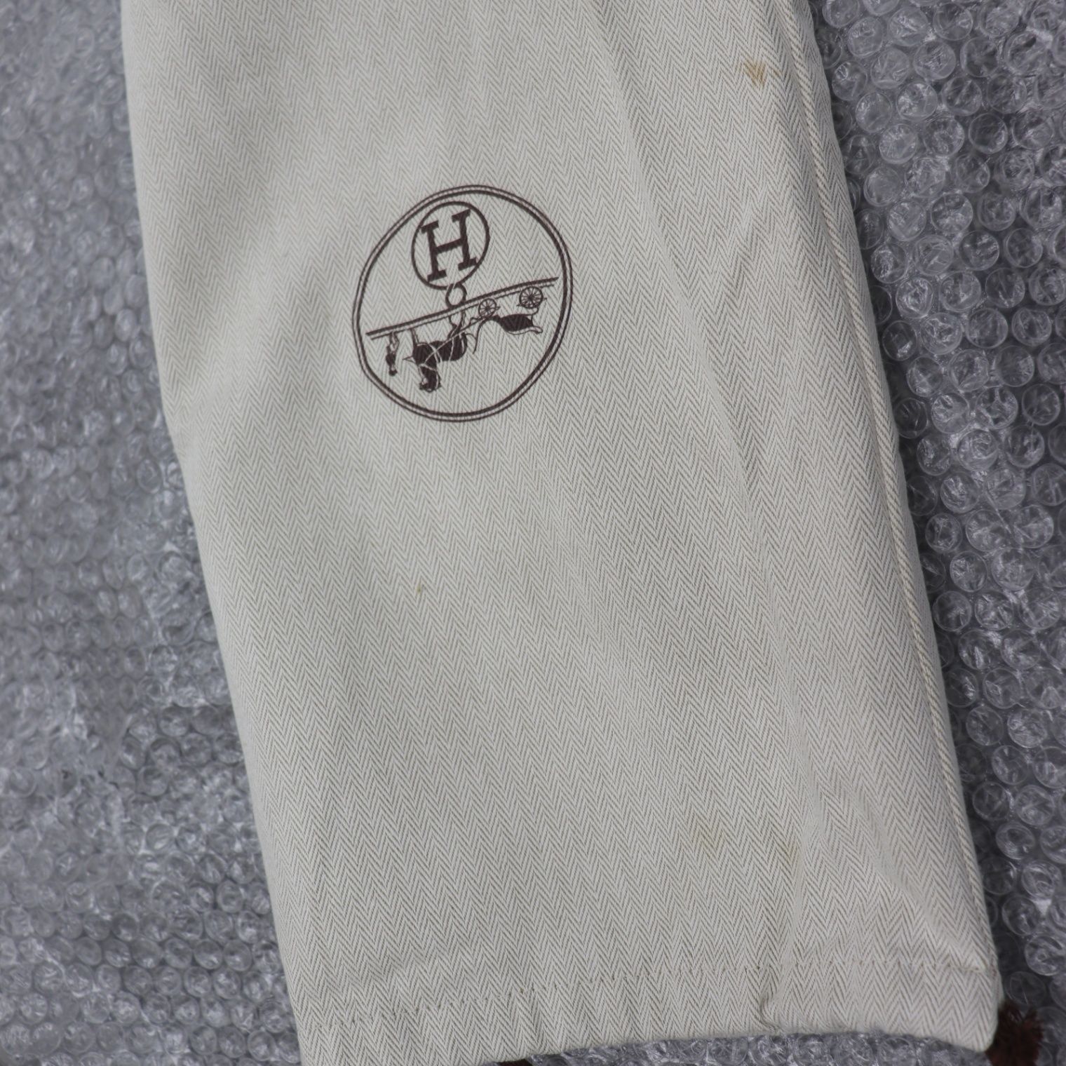 ITLA66U3O37U HERMES エルメス 保存袋 巾着袋 まとめ ベージュ マーク