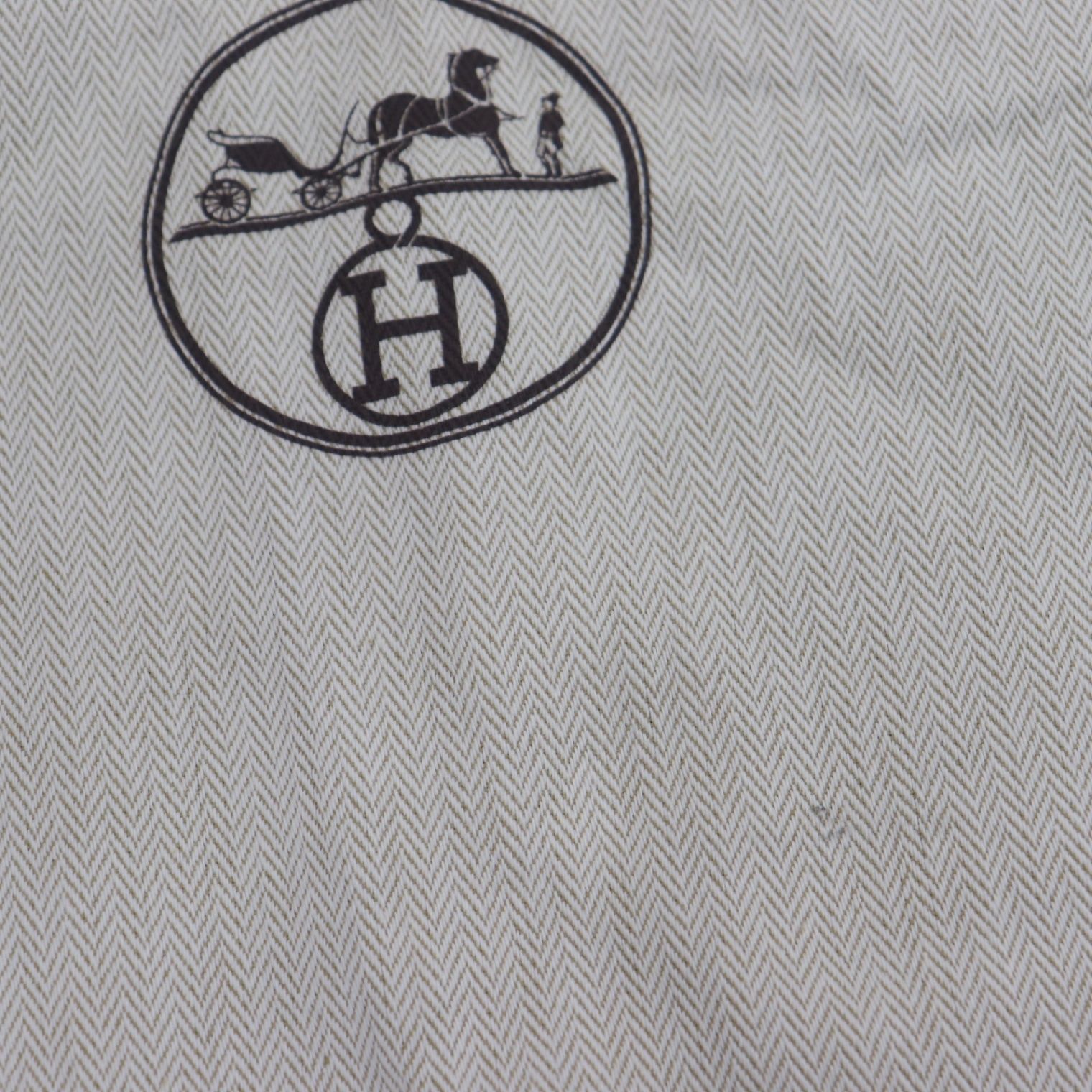ITLA66U3O37U HERMES エルメス 保存袋 巾着袋 まとめ ベージュ マーク