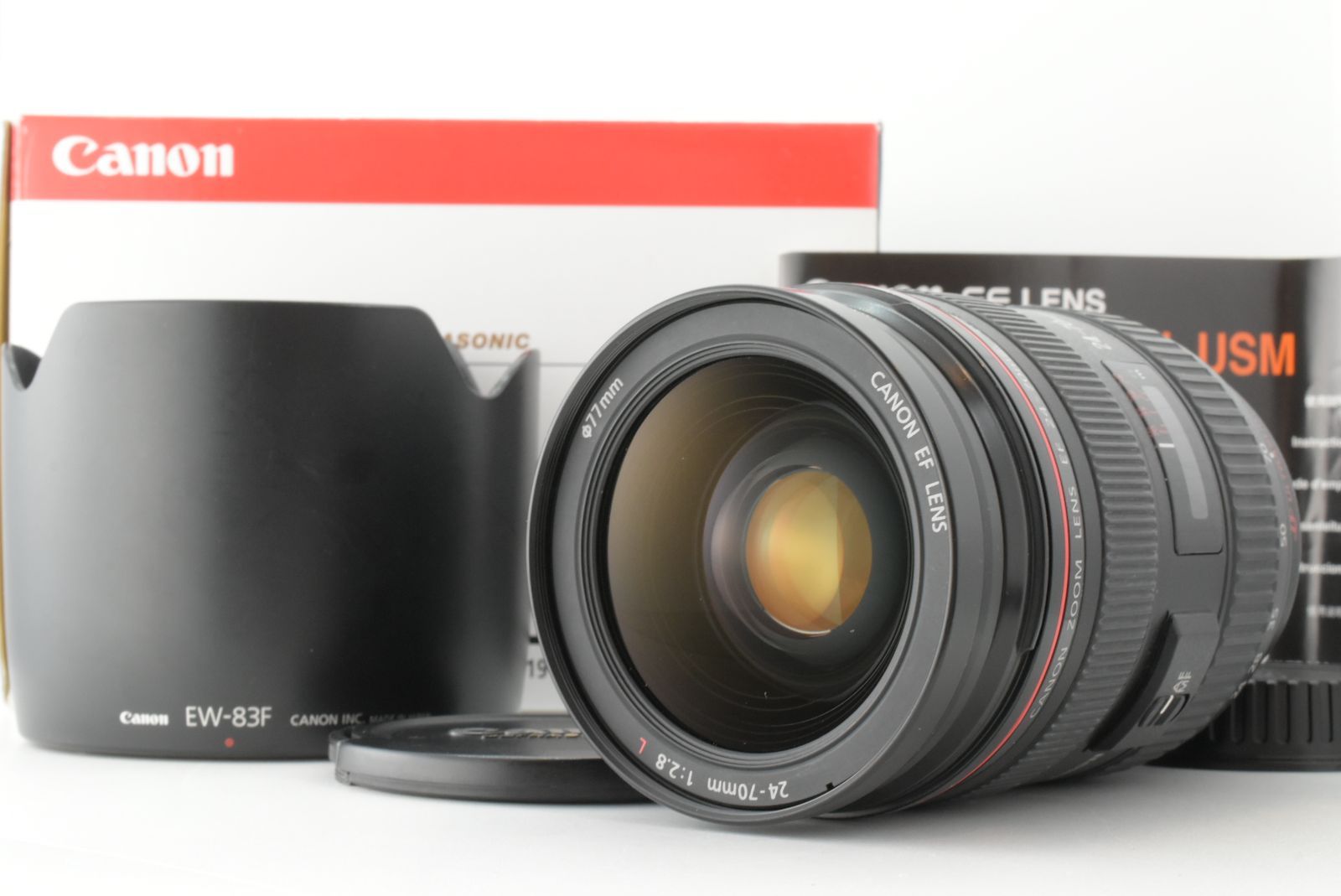 【美品 箱あり】Canon EF 24-70mm f/2.8 L USM AF Telephoto Zoom Lens キャノン レンズ (EF-TN-JP2381)
