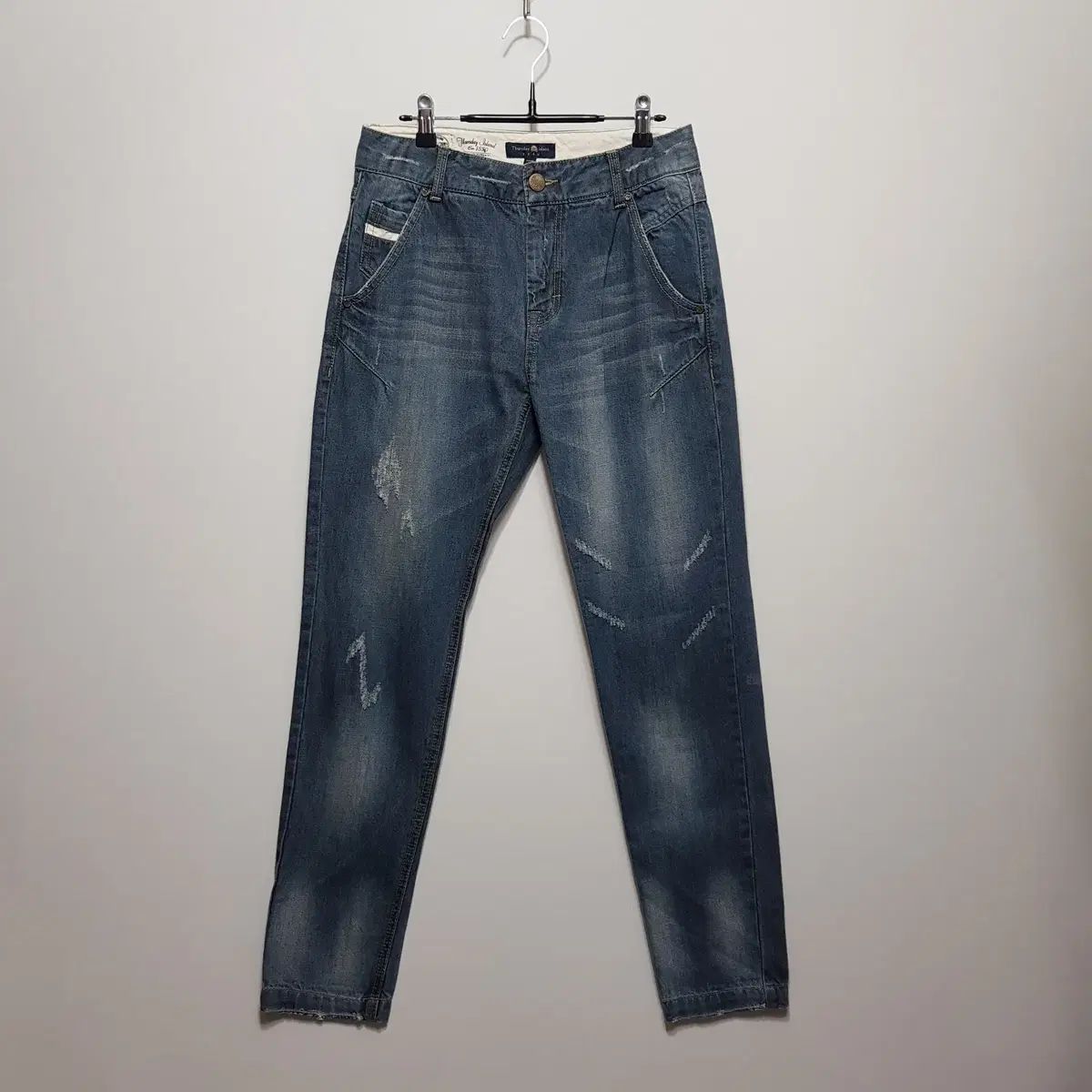 サースデーアイランド/レディース秋冬ウォッシュデニムパンツ/75(30)/パライショーショッピング