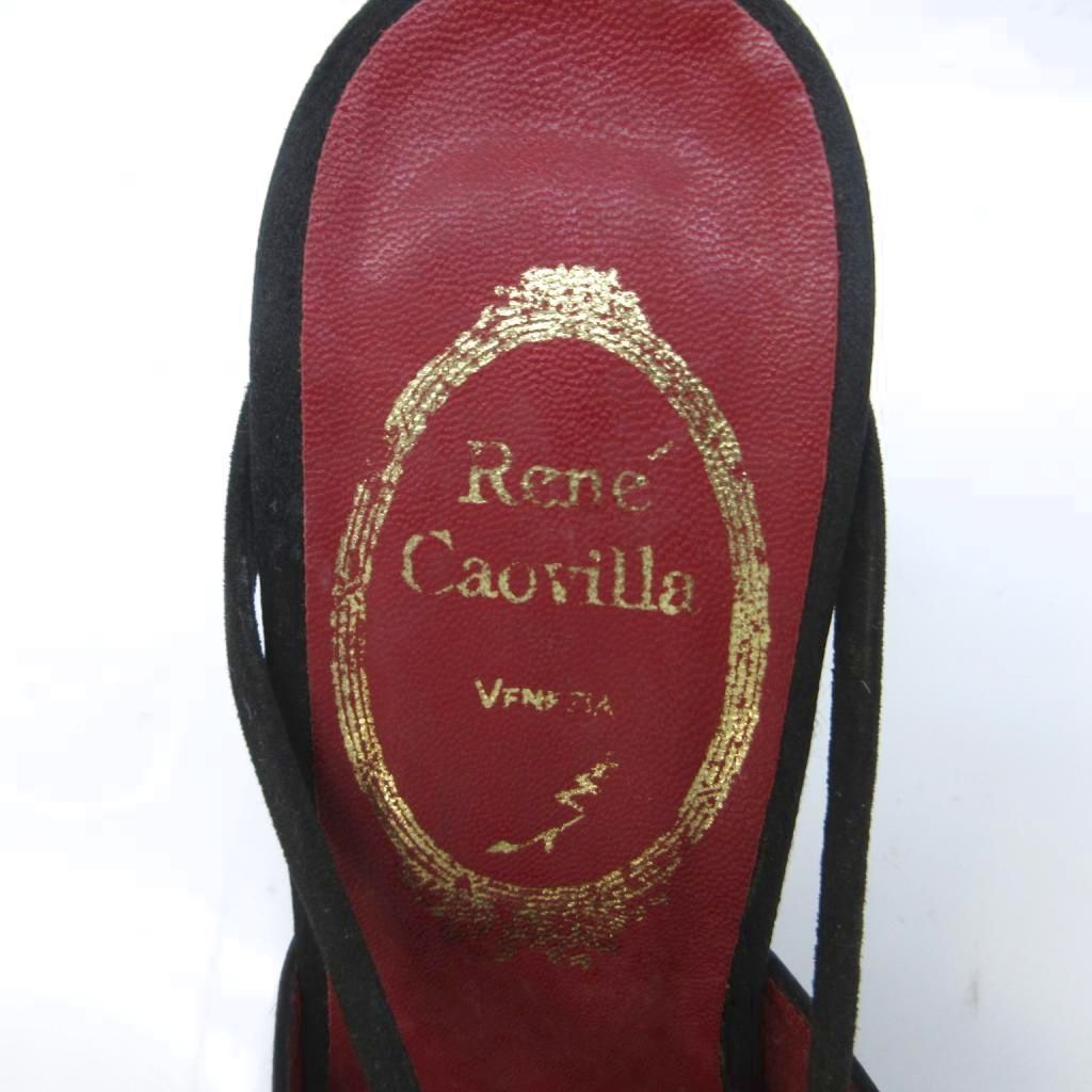 レネカオヴィラ Rene Caovilla パンプス ラインストーン サテン