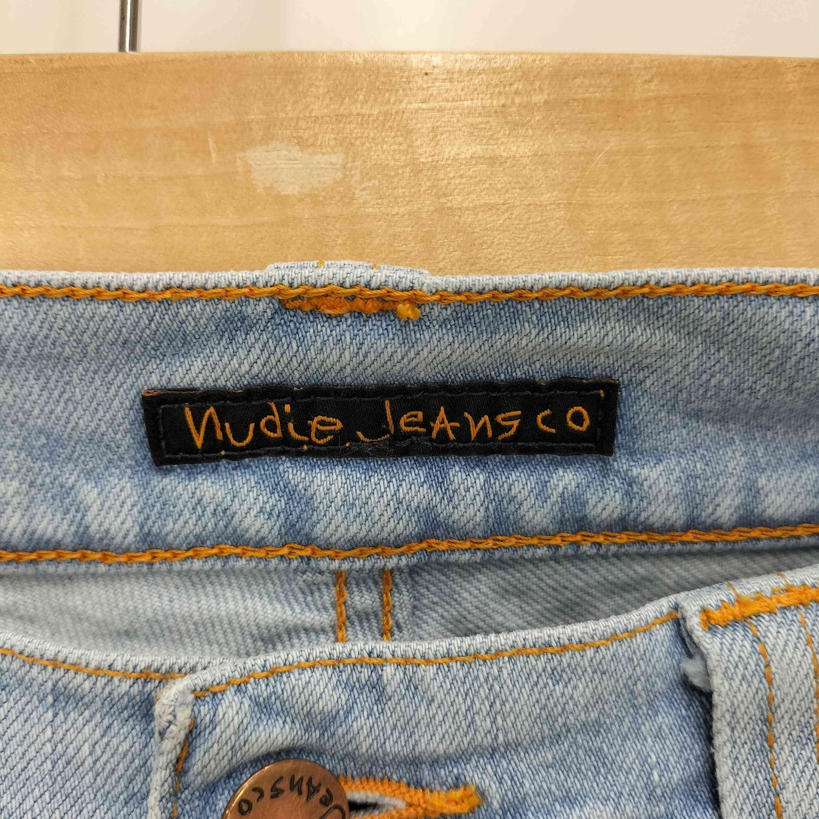 ヌーディージーンズ Nudie Jeans アイスブルーストレッチタイト 