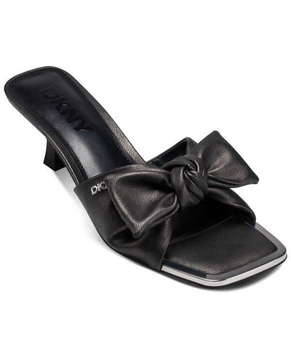 ダナ キャラン ニューヨーク レディース シューズ サンダル DKNY Womens Jalta Bow Slide Dress Sandals Ash Metallic アッシュ