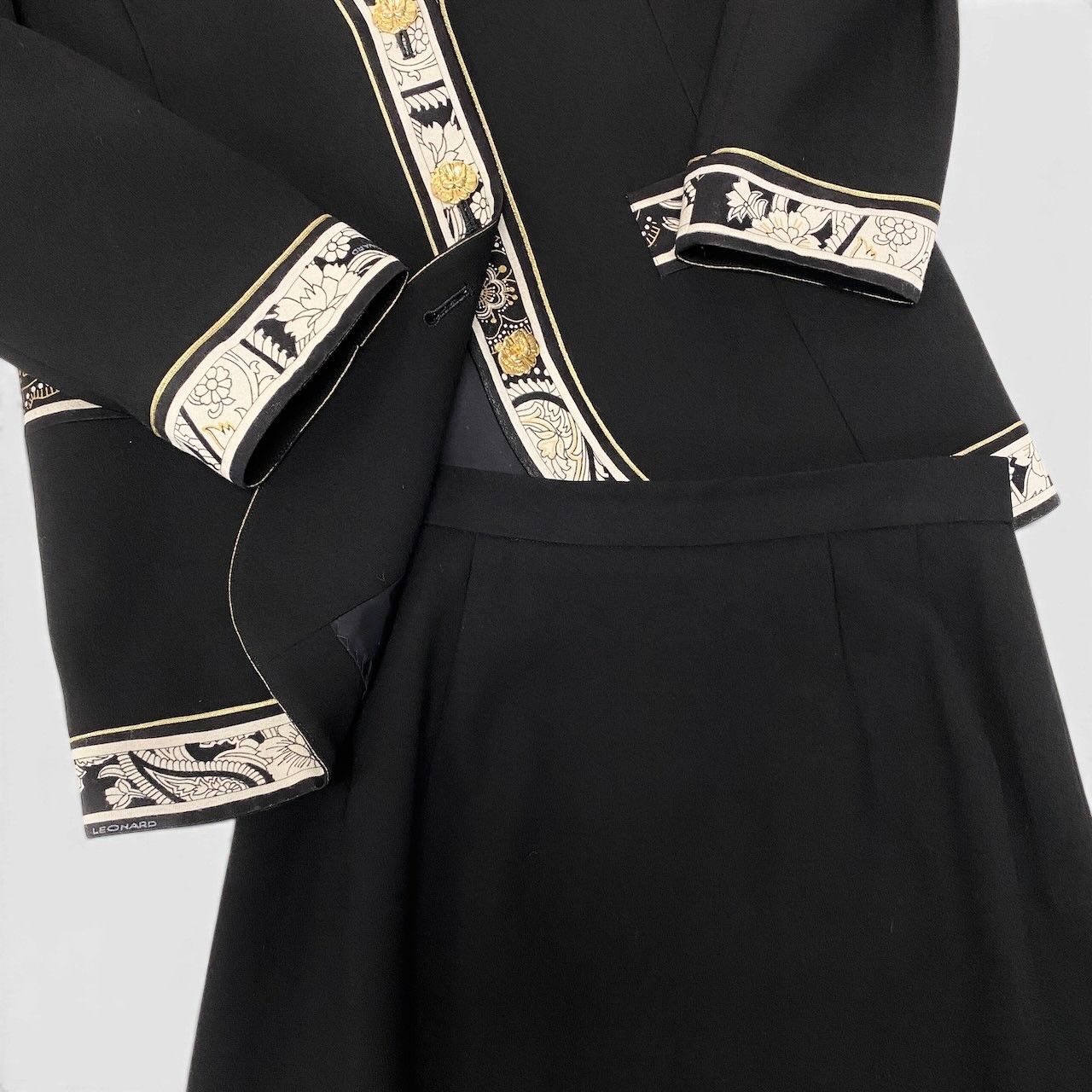 37e28 LEONARD FASHION レオナール セットアップ スカートスーツ ノー 