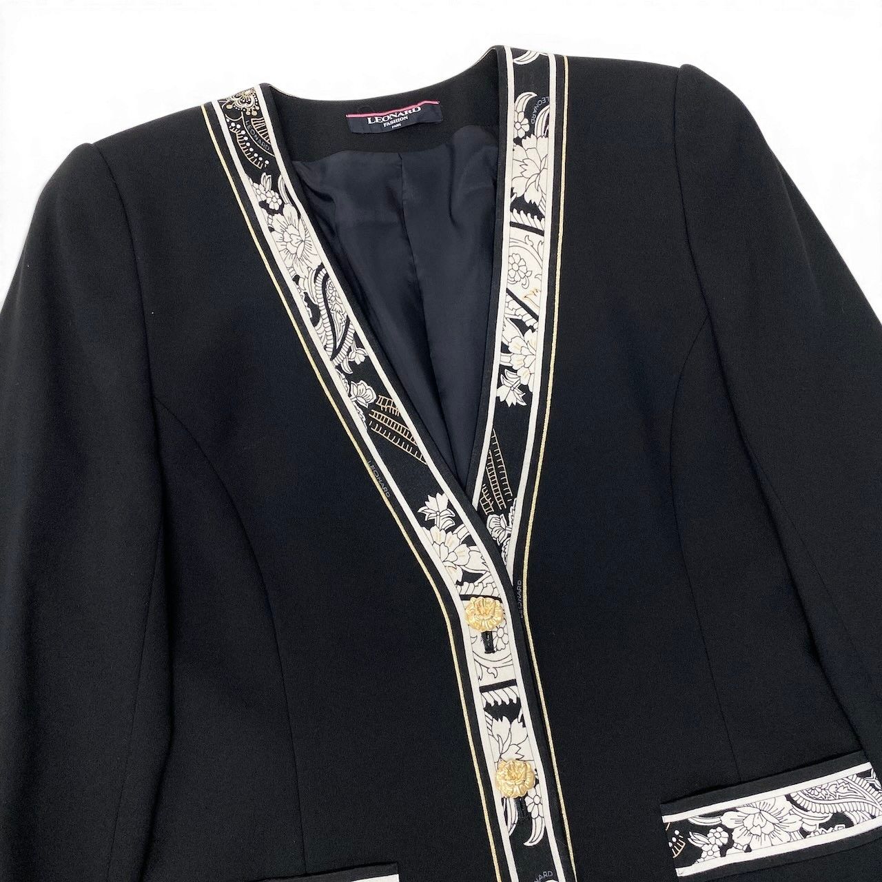 37e28 LEONARD FASHION レオナール セットアップ スカートスーツ ノー 