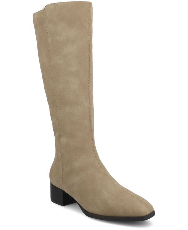 ジュルネ コレクション レディース シューズ ブーツ・レインブーツ Journee Collection Womens Devri Regular Wide Calf Extra Wide Calf Knee High Boots Greige