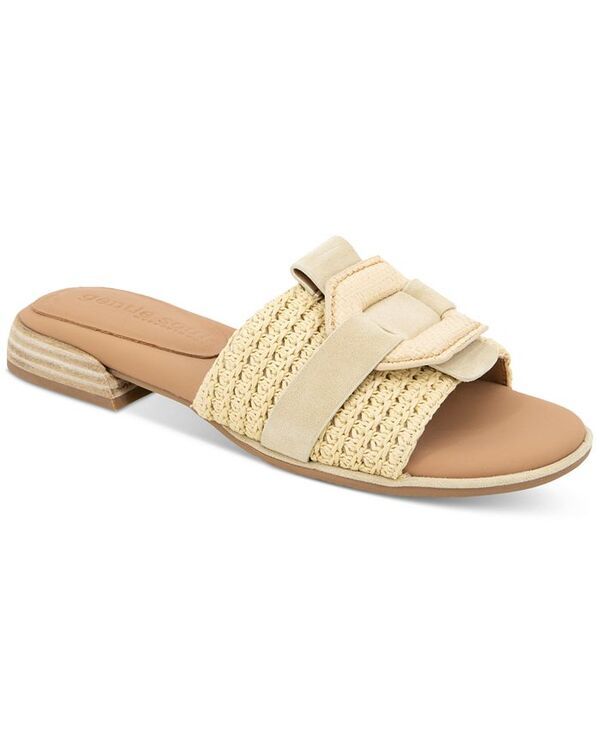 ジェントルソウルズ レディース シューズ サンダル Gentle Souls Womens Hudson MixedMedia Flat Sandals Natural Raffia