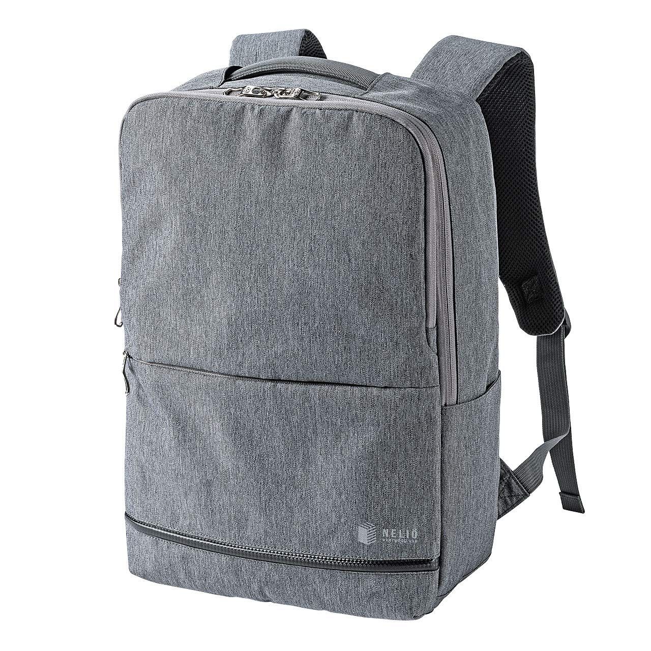 新品 サンワサプライ カジュアルPCバックパック 撥水加工 軽量 15.6インチワイド対応 グレー BAG-BP16GY