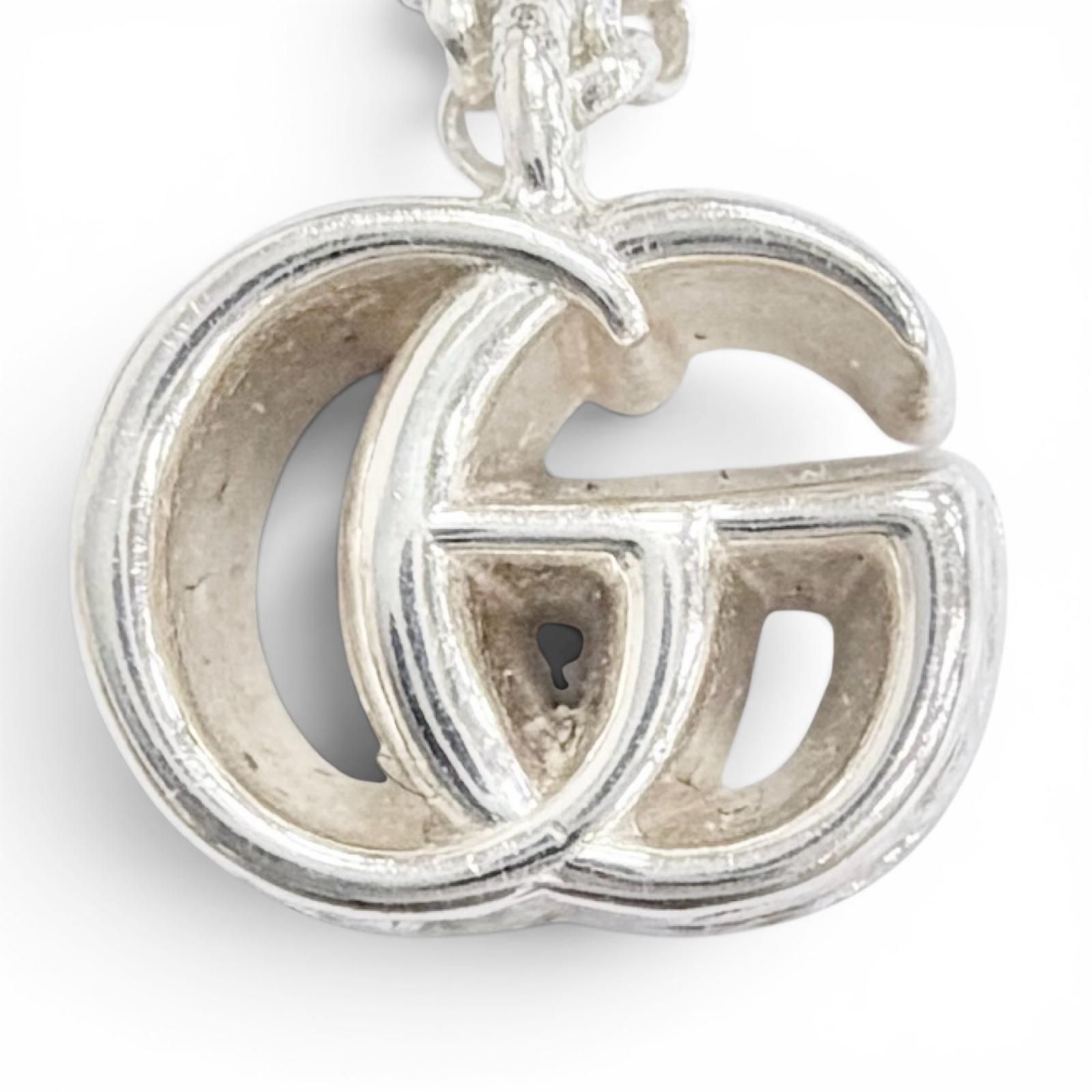極美品△GUCCI グッチ 770724 ダブルG ネックレス 925 アクセサリー シルバー 重量5.4g レディース 箱・保存袋付き 大人気 オススメ◎
