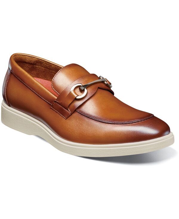 ステイシーアダムス メンズ シューズ スリッポン・ローファー Stacy Adams Mensamuel Moc Toe Bit Slip On Shoe Tan タン
