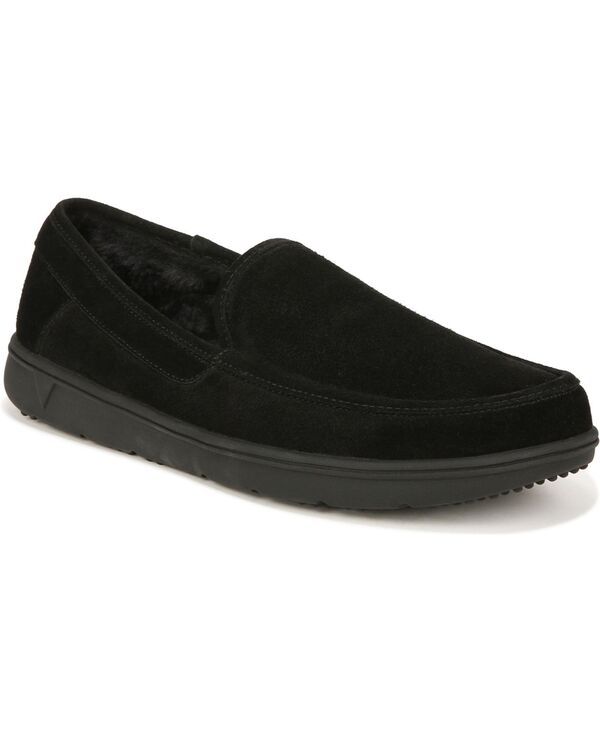 バイオニック メンズ シューズ スリッポン・ローファー Vionic Mens Gustavo Slip On Slippers Black suede ブラック