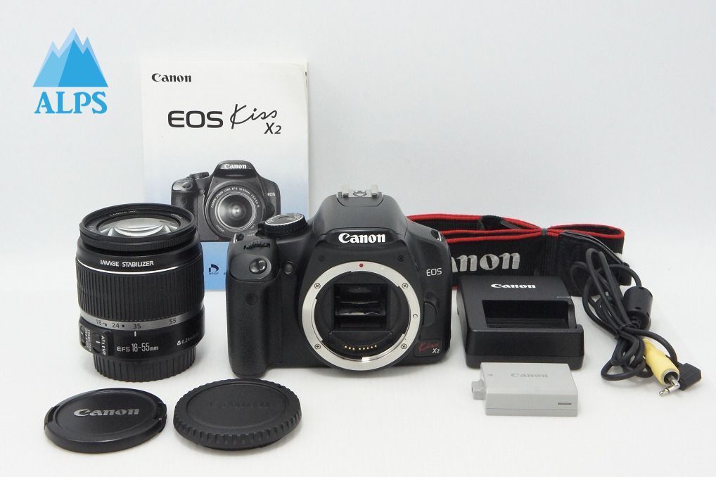 Canon キヤノン EOS Kiss X2 レンズキット (EF-S 18-55mm F3.5-5.6 IS) デジタル一眼レフカメラ 260526d