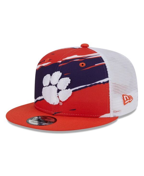 ニューエラ メンズ アクセサリー 帽子 New Era Mens Orange Clemson Tigers Tear Trucker 9FIFTY Snapback Hat Orange オレンジ