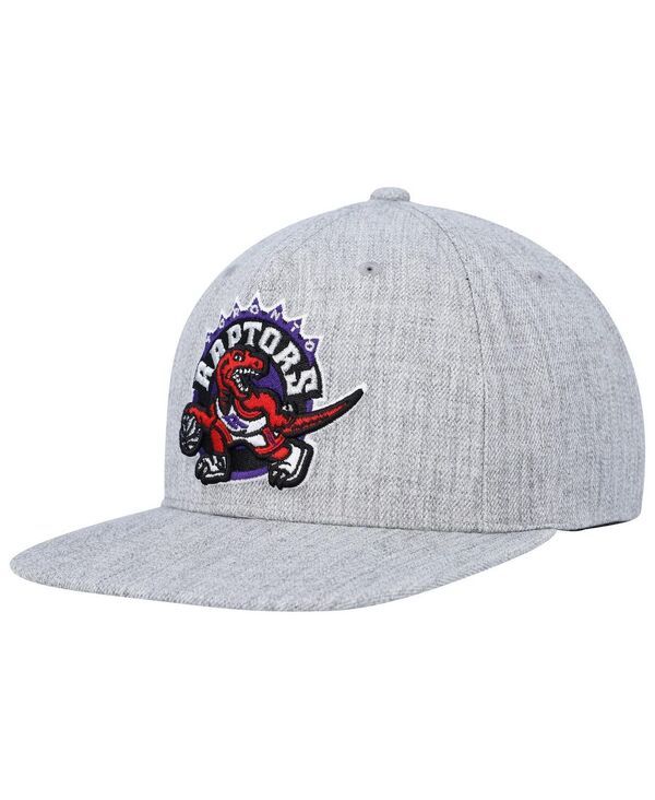 ミッチェルネス メンズ アクセサリー 帽子 Mitchell Ness Mens Heather Gray Toronto Raptors Hardwood Classics 20 Snapback Hat Heather Gray グレー