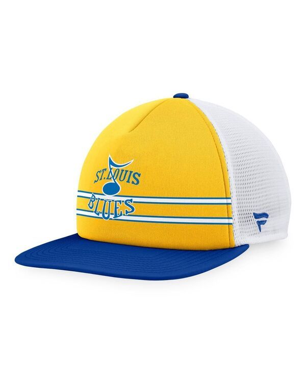 ファナティクス メンズ アクセサリー 帽子 Fanatics Mens Gold Blue St Louis Blues Special Edition 20 Trucker Snapback Adjustable Hat Gold Blue ブルー