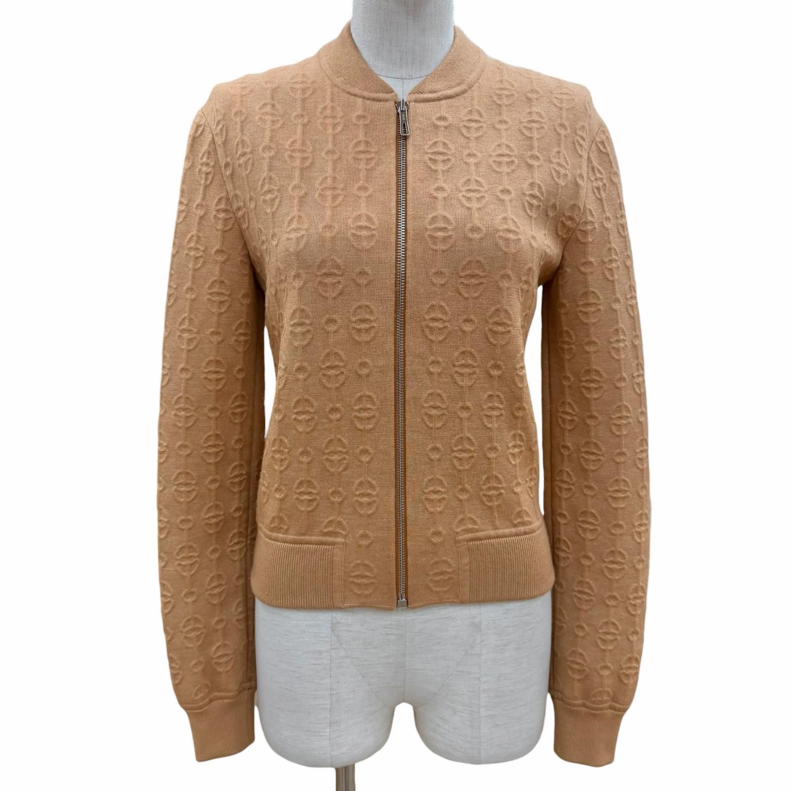 エルメス HERMES カシミヤシルククリッククラック ニットワンピース40美品 極美品◇HERMES エルメス 22SS 2E2201D3 クリケティス カシミヤ シルク