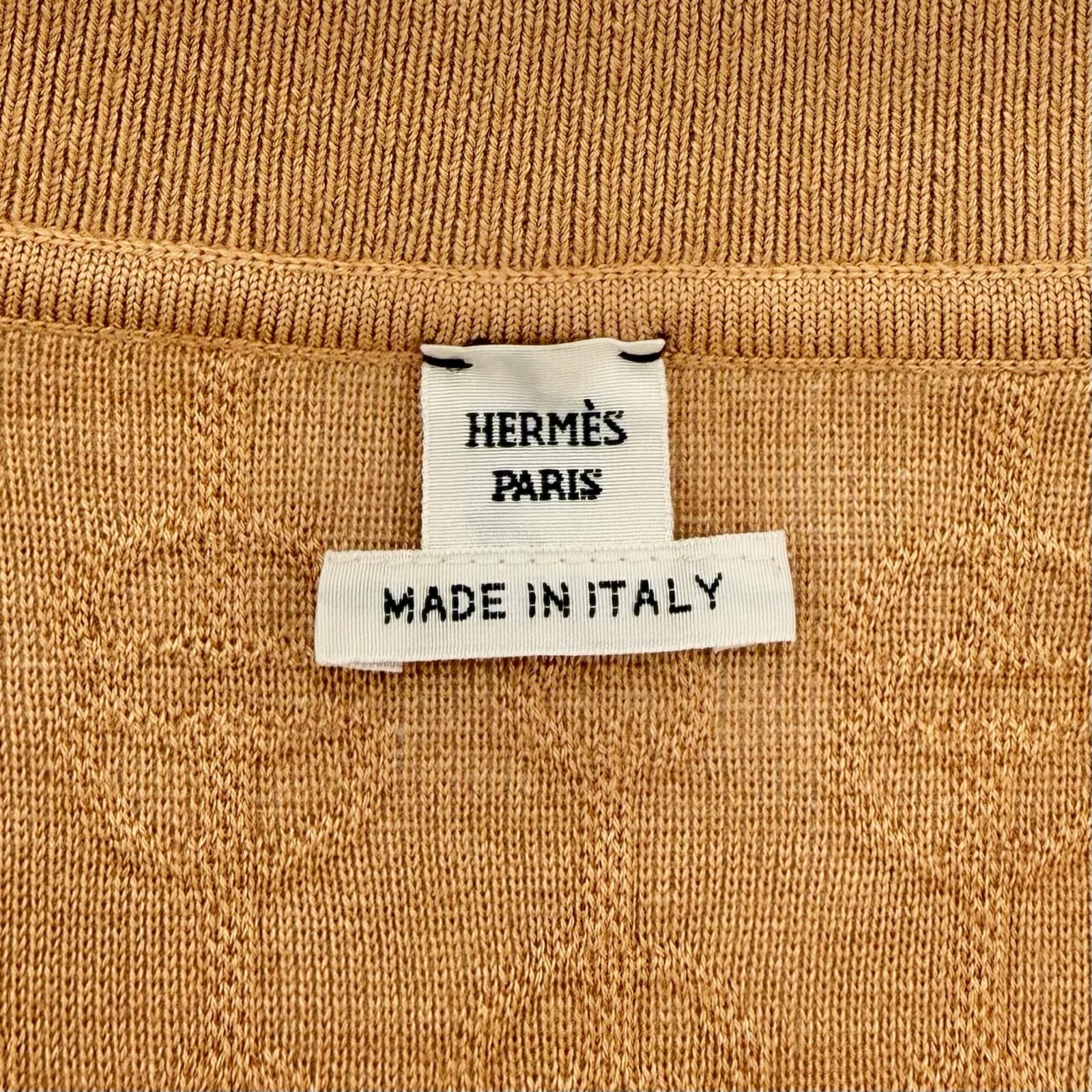 極美品◇HERMES エルメス 22SS 2E2201D3 クリケティス カシミヤ シルク