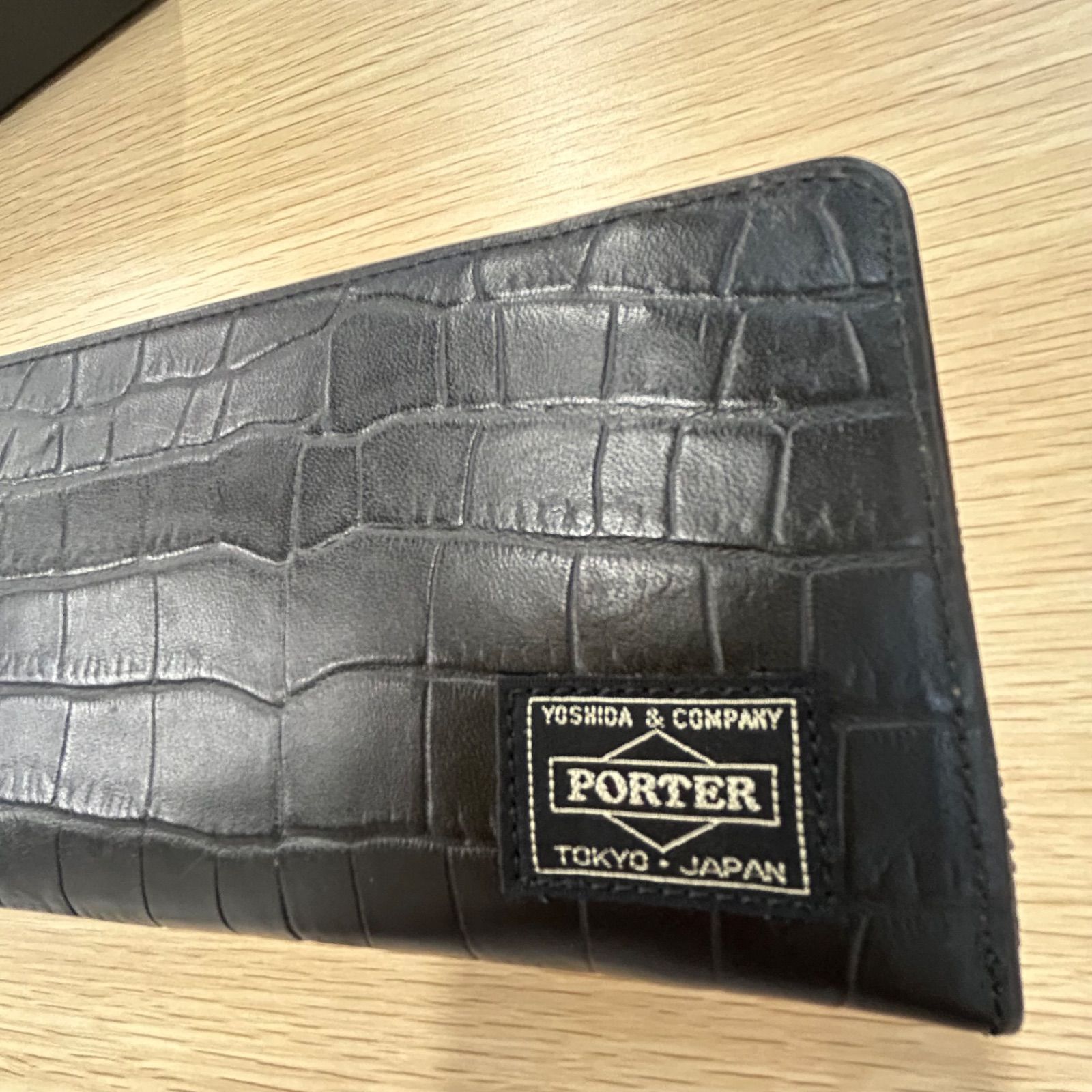 HEAD PORTER SP-1120 クロコ 長財布 黒 廃盤 未使用 廃盤 HEAD PORTER/長財布/クロコ型押/吉田カバン/限定/レザー