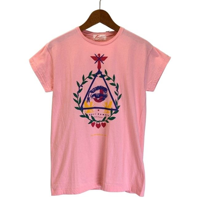 【中古】　沢田研二　アーティストT　80s vintage　80年代　OLD　Tシャツ　半袖　トップス　クルーネック　プリント　20th anniversary　CO-CoLO　古着　/1951
