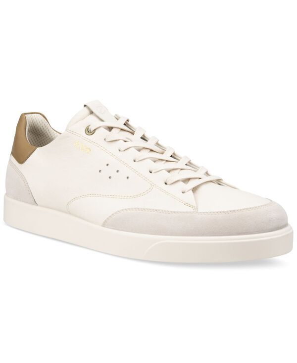 エコー メンズ シューズ スニーカー Ecco Mens Street Lite Court Sneakers Limestone Nutmeg Brown Suede Leather ブラウン