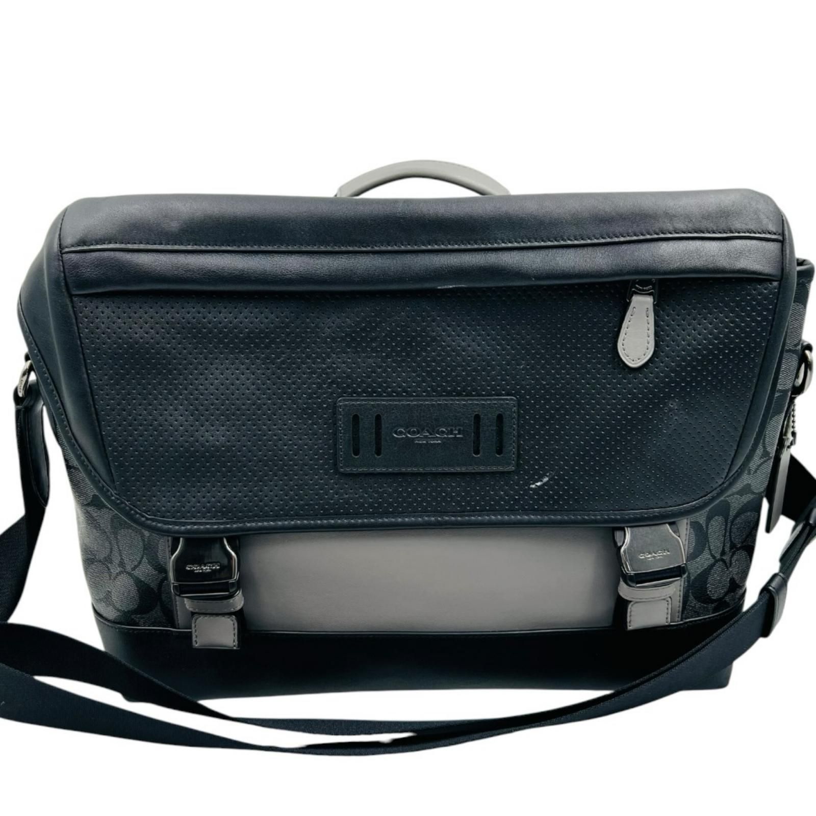 コーチ COACH バック ショルダー　メンズ カーフレザー シグネチャー 　レンジャー　メッセンジャー クロスボディ F79903